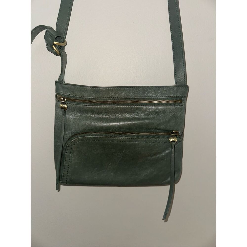 Dark Green HOBO brand Bag Crossbody Purse Leather